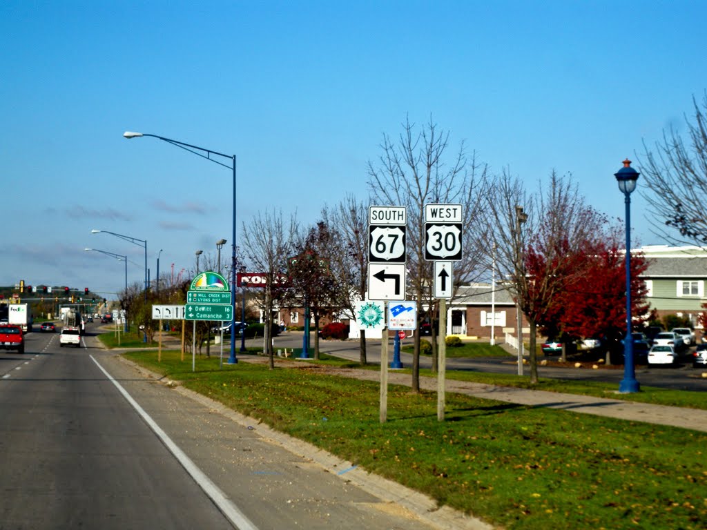 The Lincoln Highway in Clinton, IA