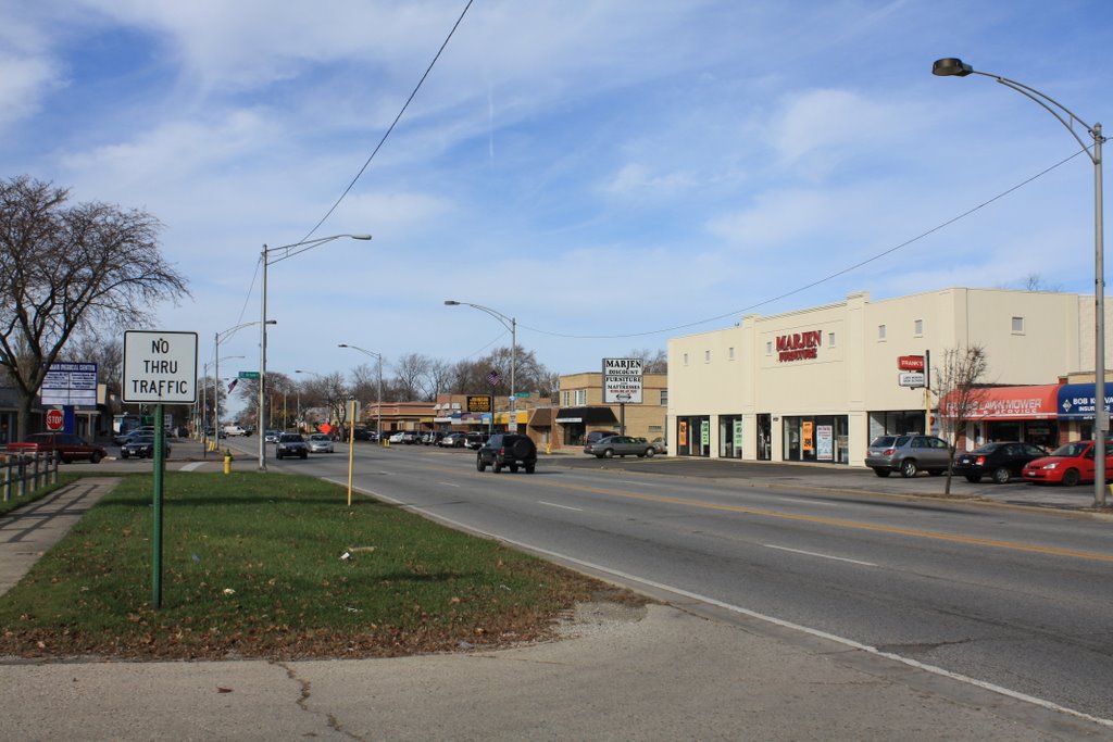 Looking northwest down Milwaukee Avenue 2