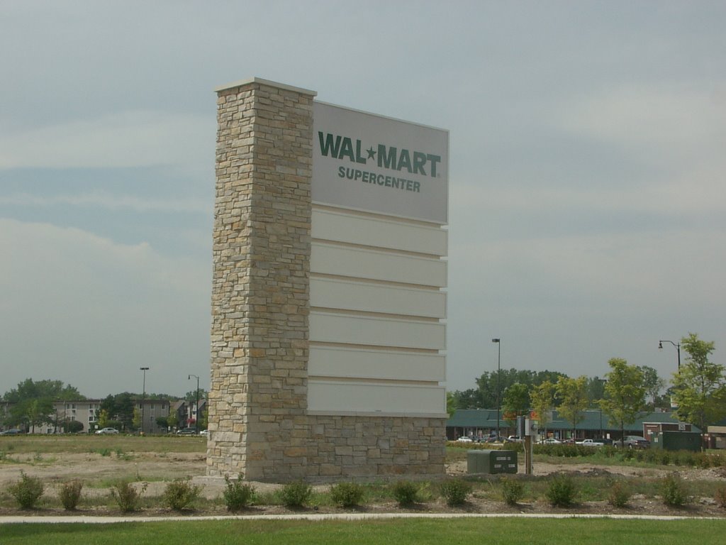 Wal-Mart Fountain Square sign