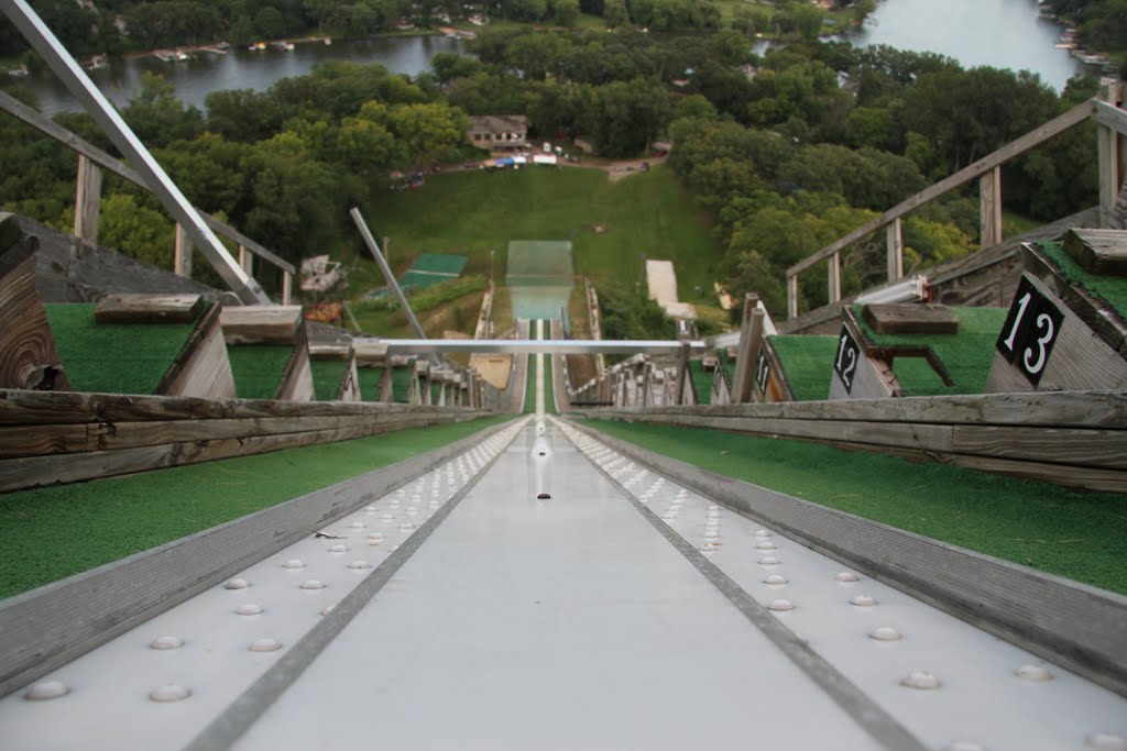 Norge Ski Jump, Fox River Grove - top of jump