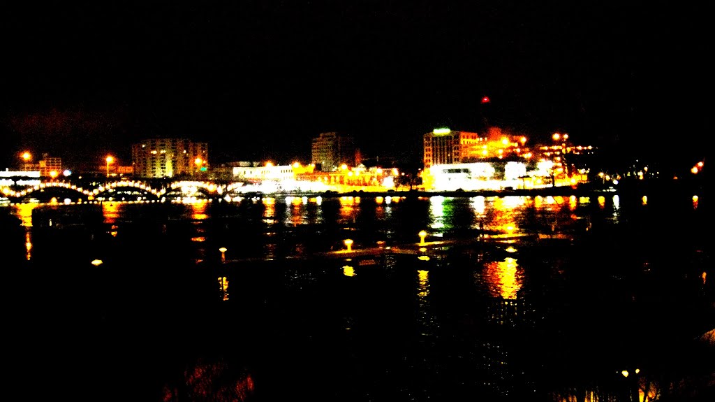 Downtown Rockford at Night
