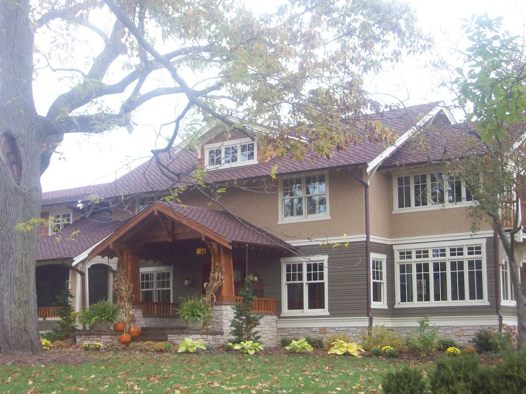 New house in old area