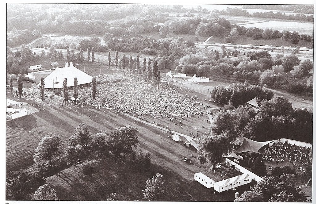 The Mississippi River Festival 1969-1980. This photograph was used to show a historical event that once took place on this site. This is NOT a Dave Rudloff photograph.