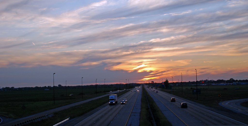 Looking west on I270 from I255