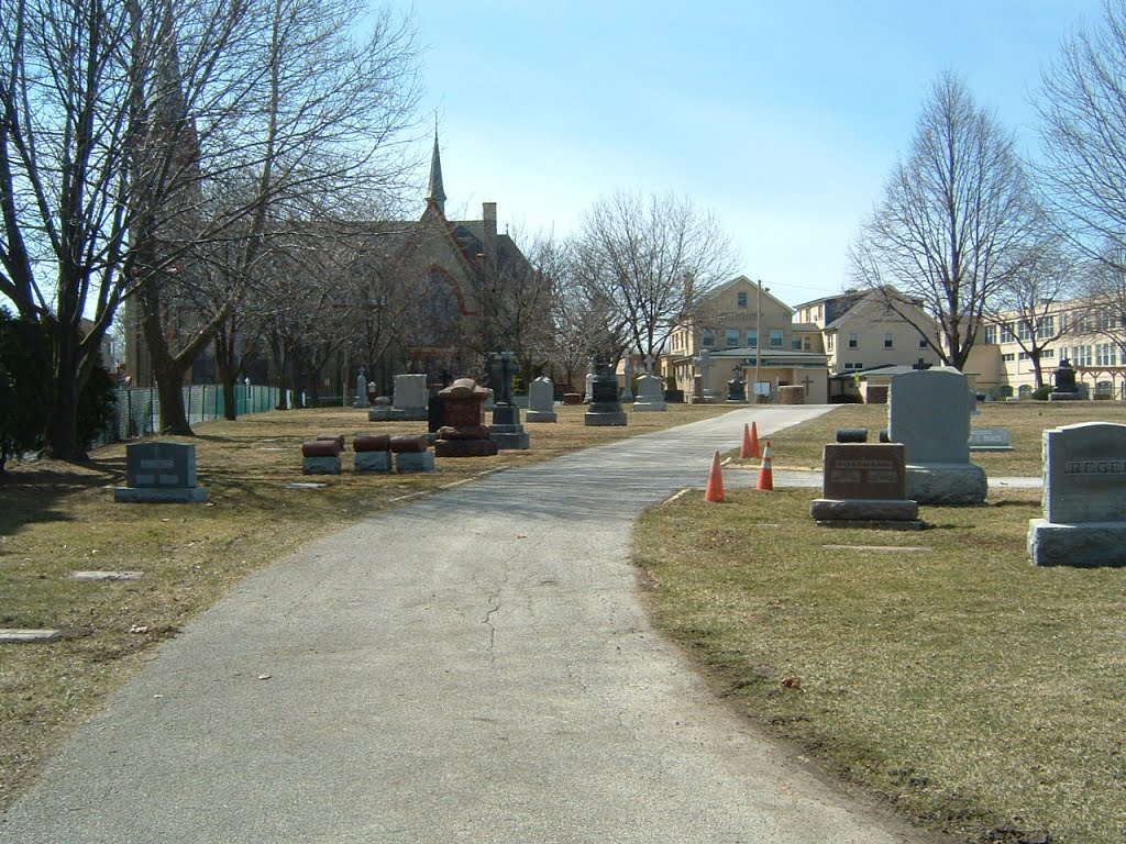 St. Peter Cemetery: Facing Toward Niles Center Rd.