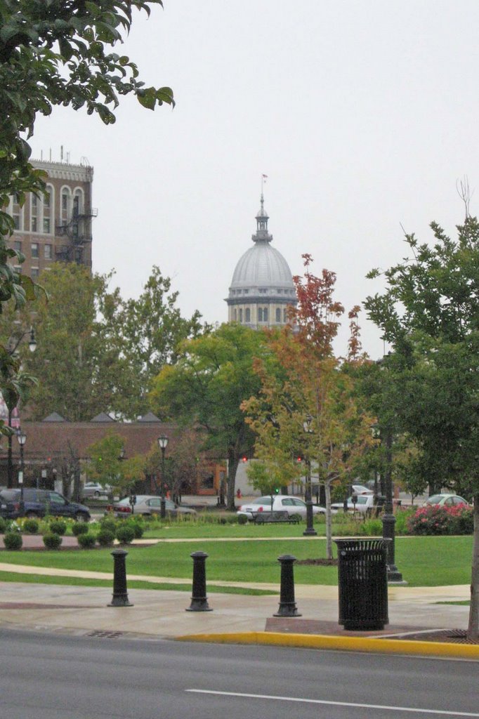 View of Capitol Building, Springfield, Illinois by Joe Recer