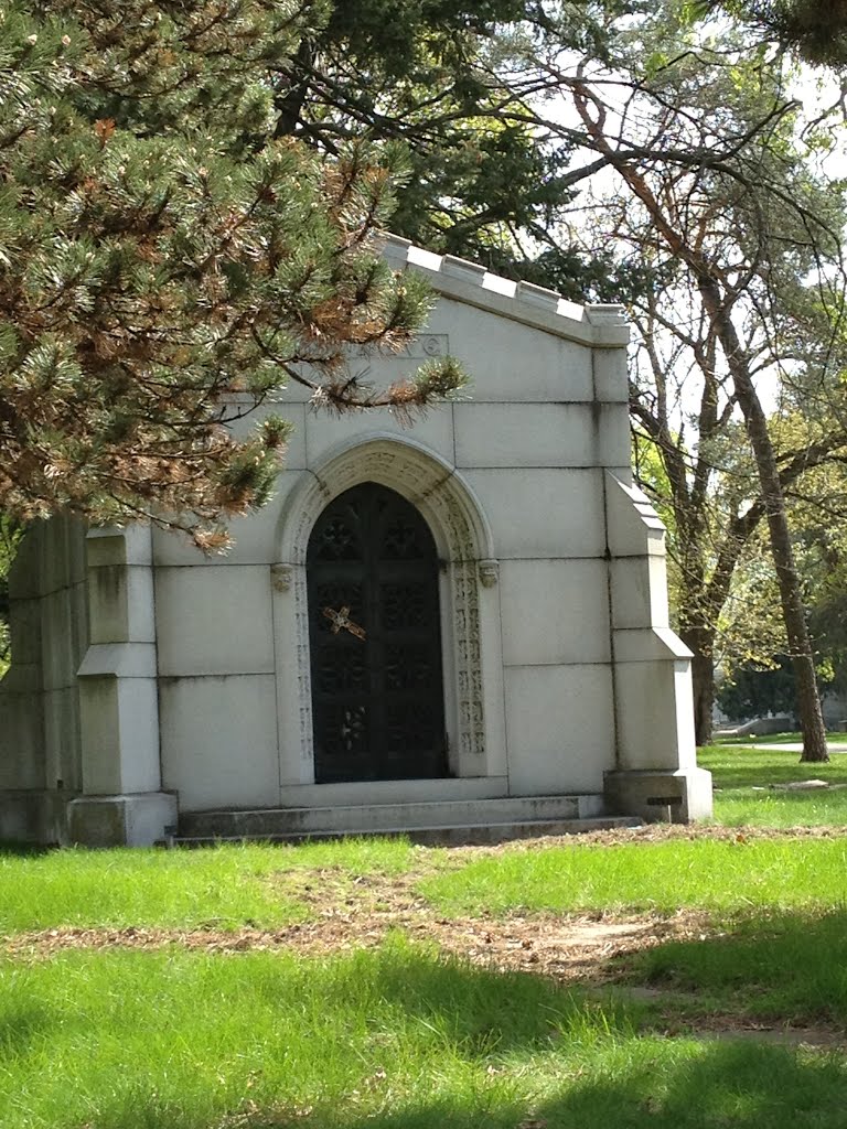 Small building within the cemetery