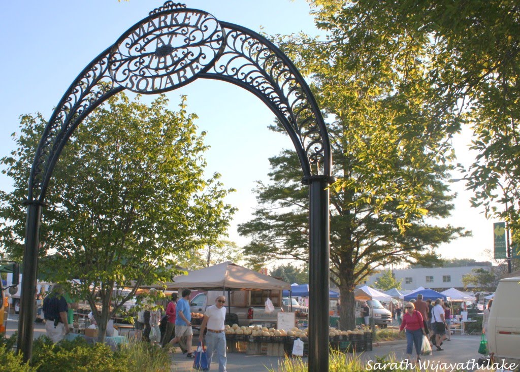 Market at Square, Urbana, Champaign, IL USA.
