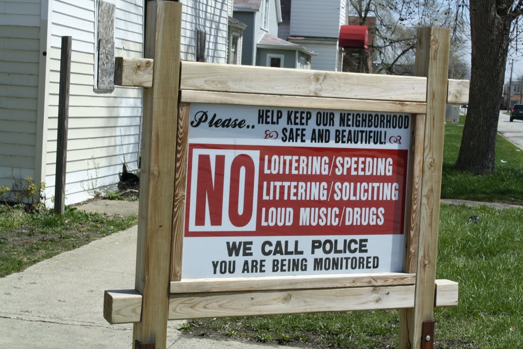 Interesting sign seen around Harvey