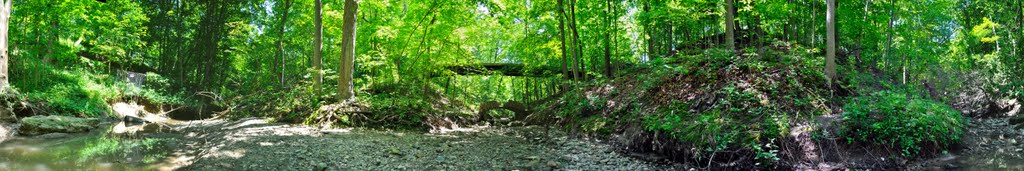 Moraine Ravine Panorama