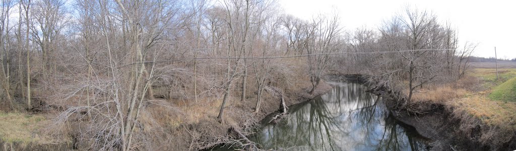 The "crick":  Looking towards Clinton.
