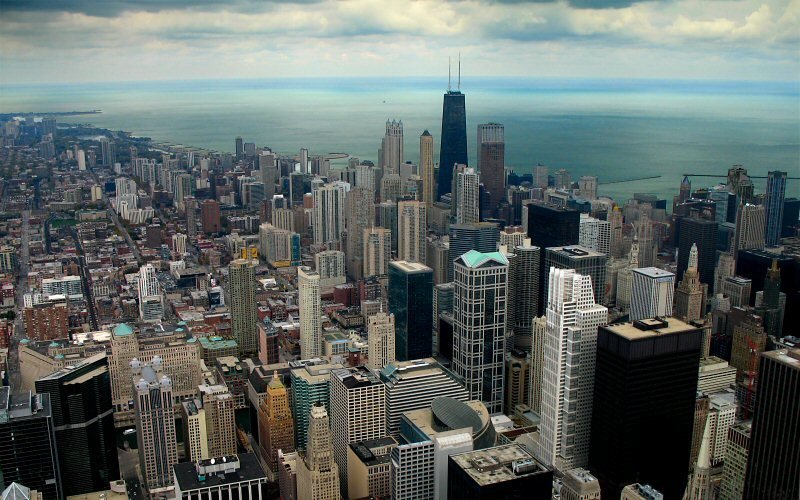 View From Sears Tower, Chicago, Illinois