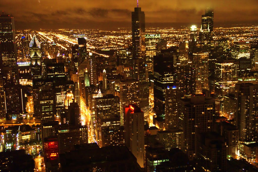 Downtown Chicago seen from John Hancock Centre. Dedicated to Marlene.