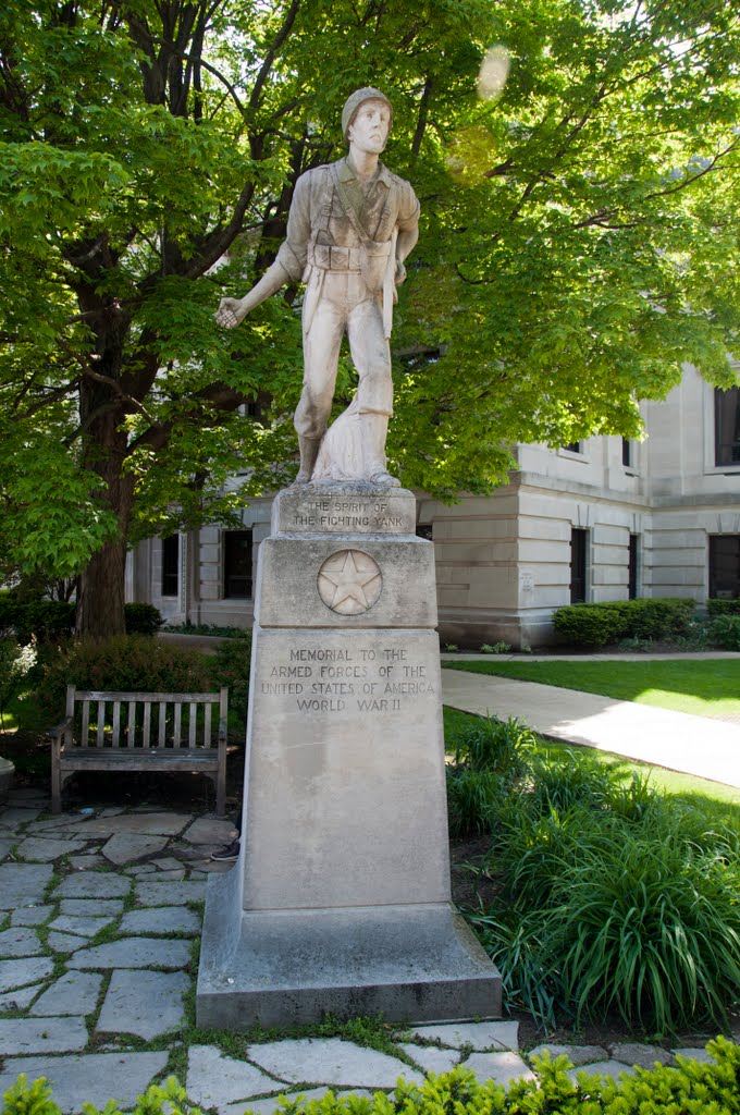 WWII memorial in Bloomington