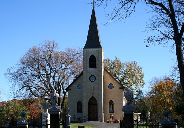 St. James at Sag Bridge Church and Cemetery in Lemont, IL