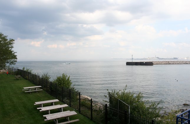 View from Indiana Harbor Yacht Club, East Chicago Marina