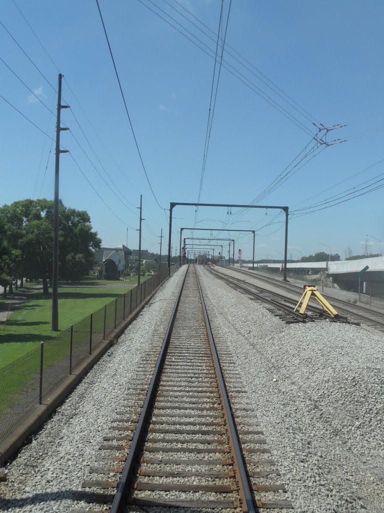 On the tracks of South Shore Line near Gary 1