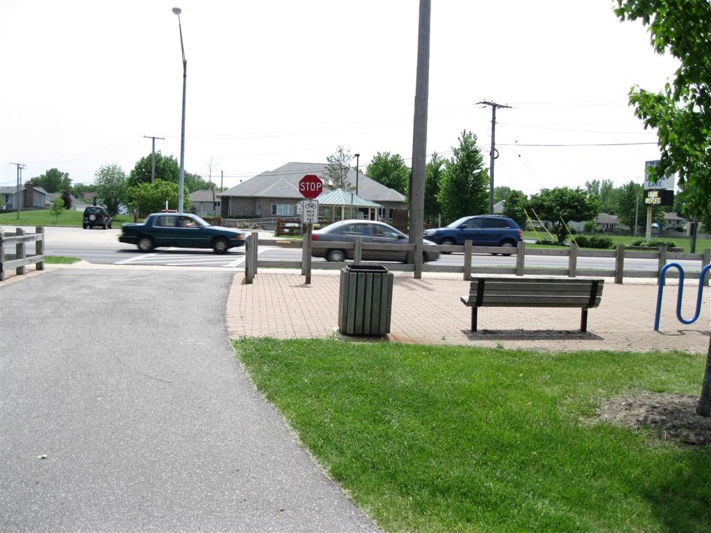 Erie Lackawanna Trail in Highland Busy 45th Avenue