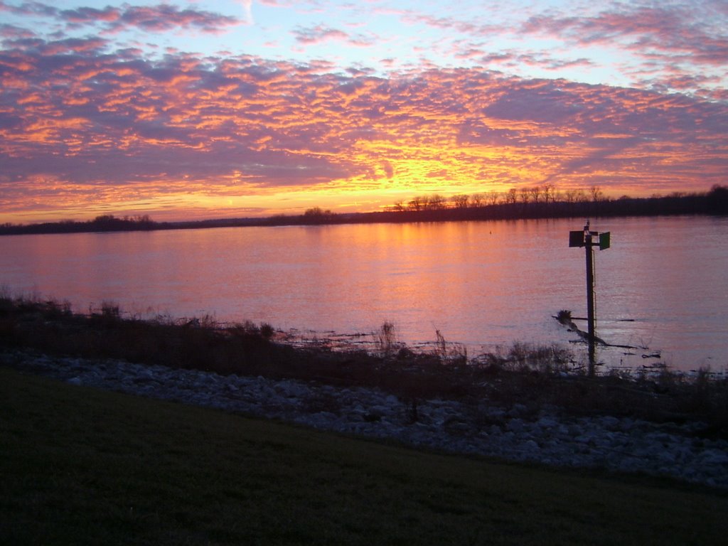 Ohio River At Dusk