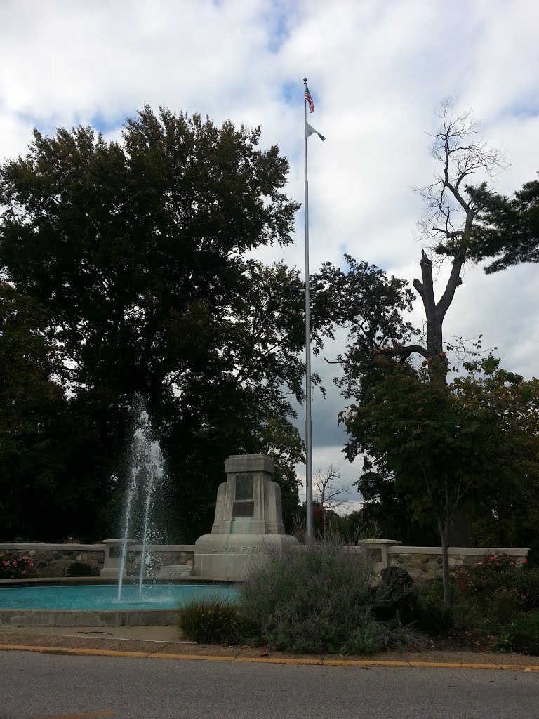 Fountain at Garvins Park entrance