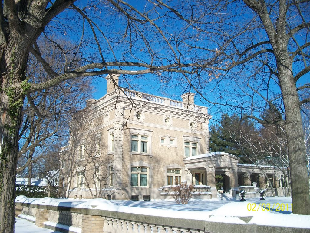 Ruthmere Mansion & museum in Winter (2); Elkhart, IN