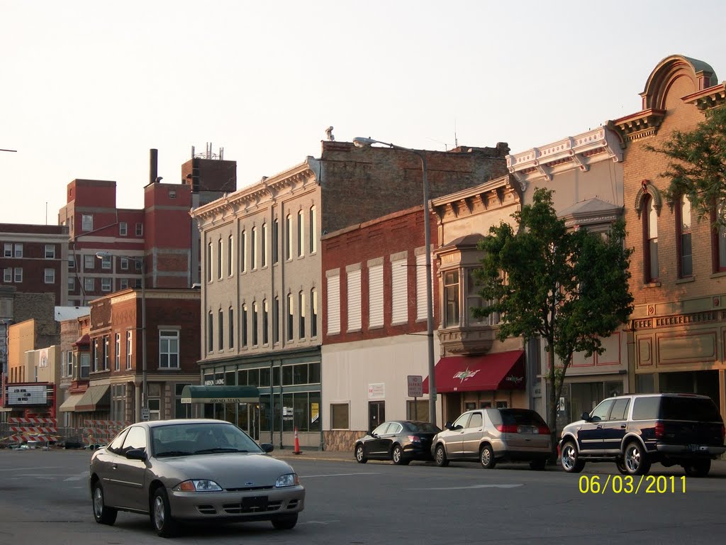 Buildings on South Main Street near Post Office; Elkhart, IN