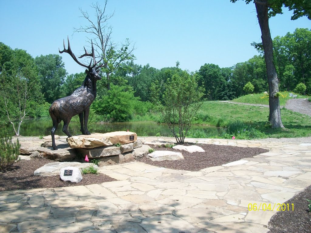Elk Park in Wellfield Botanic Garden; Elkhart, IN