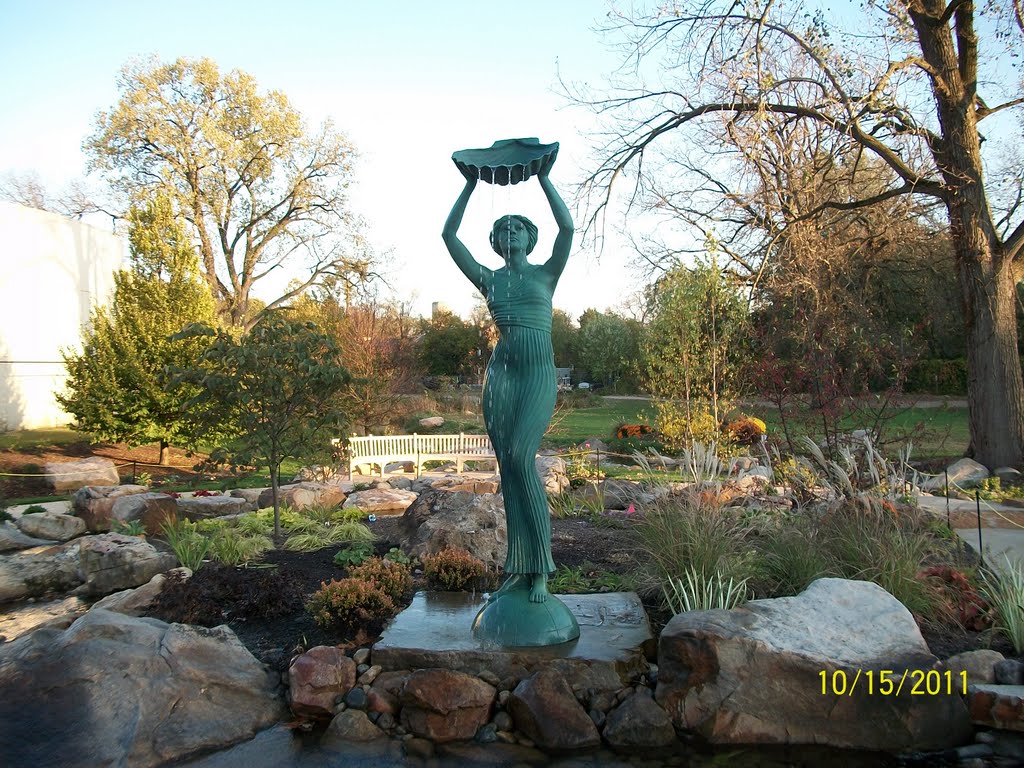 Statue of Tethys, Wellfield Botanical Garden; Elkhart, IN