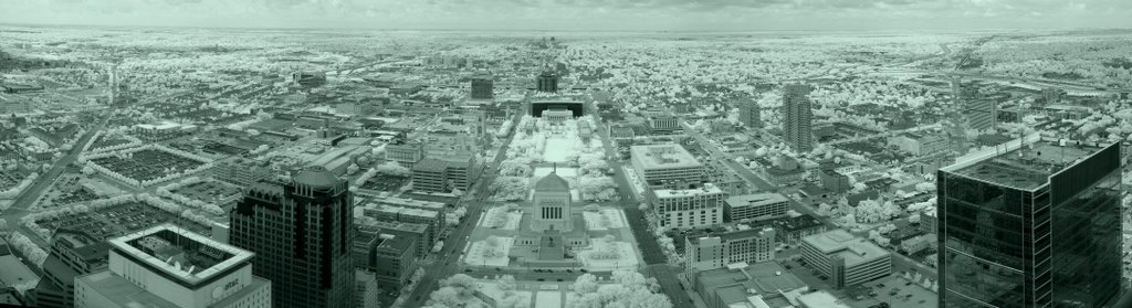 DSC05414 Panoramic IR view from the Highest Building in IN - 7/27/09