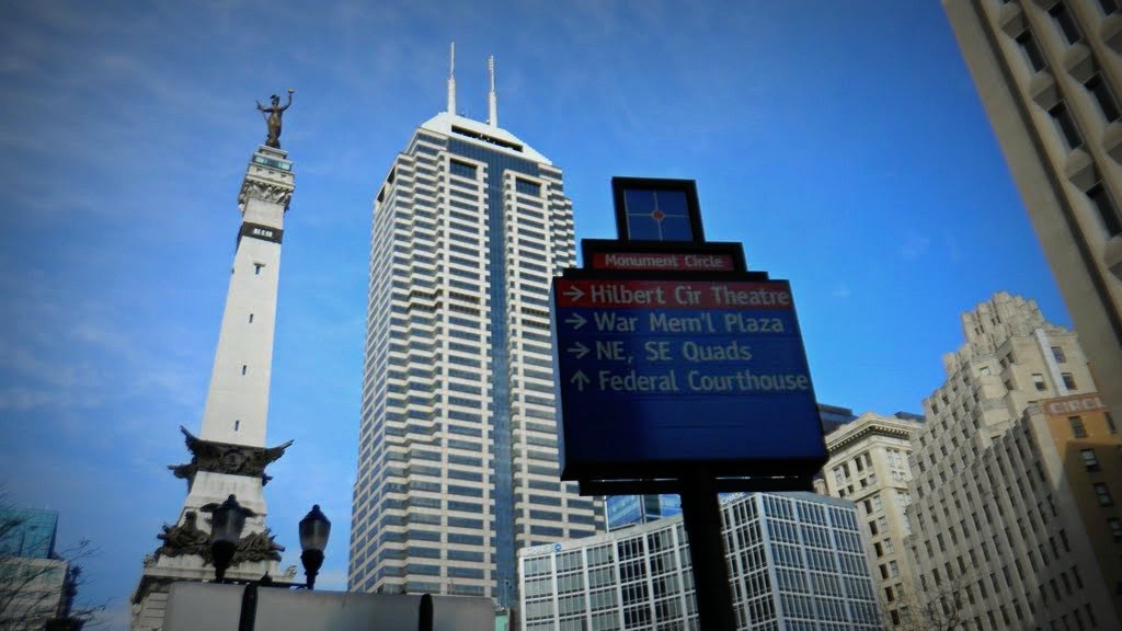 Looking at the Skyline, downtown Indy