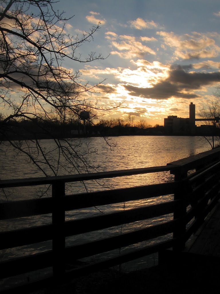 Sunset on the Eel River from the River Bluff Trail