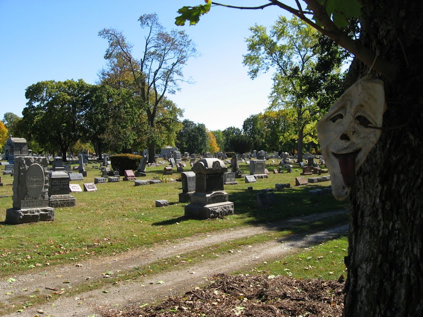 Mask at Estates of Serenity Cemetery