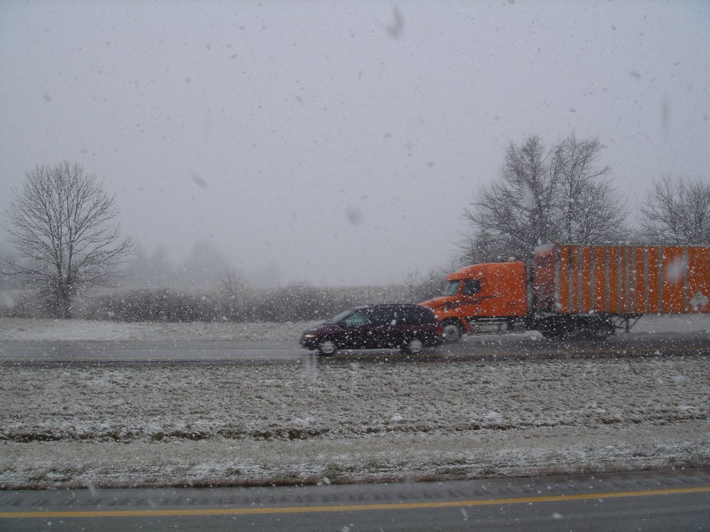 Snow on Interstate 65