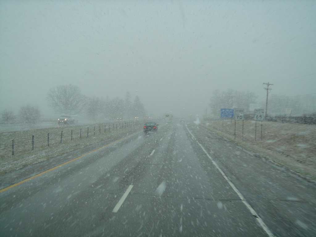 Snow on Interstate 65