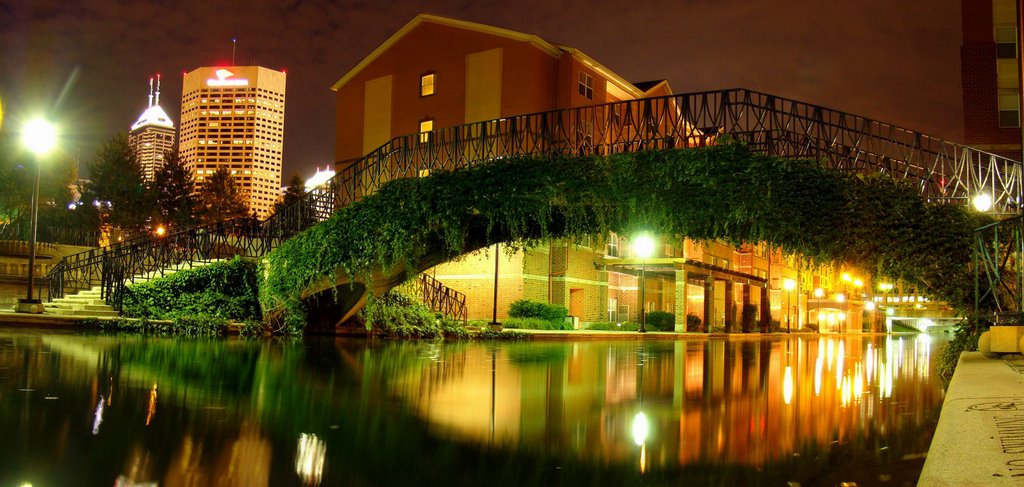 DSC0339 Green Bridge at Night - SE view