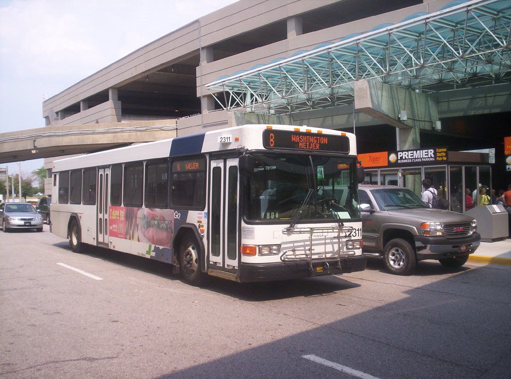 Indianapolis, Ikarus bus at the Airport