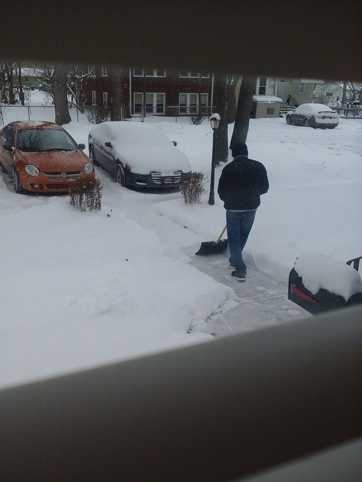He finally figured out how to use this thing called a shovel