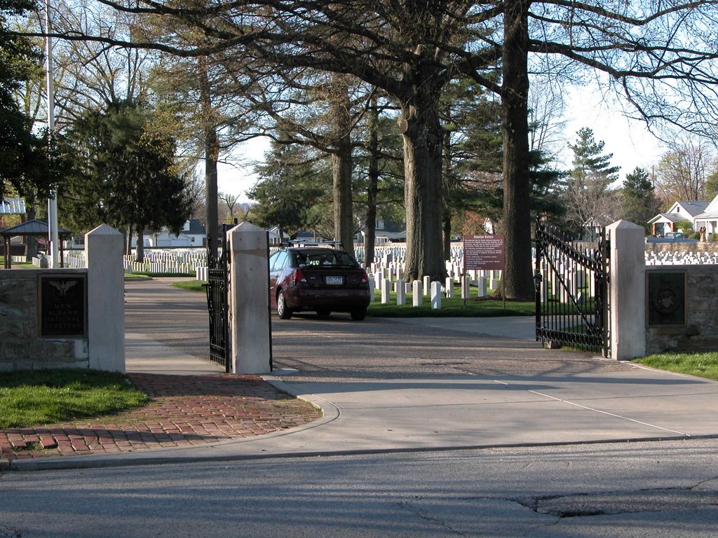 Entrance to New Albany National Cemetery, Ekin Avenue, New Albany, Indiana
