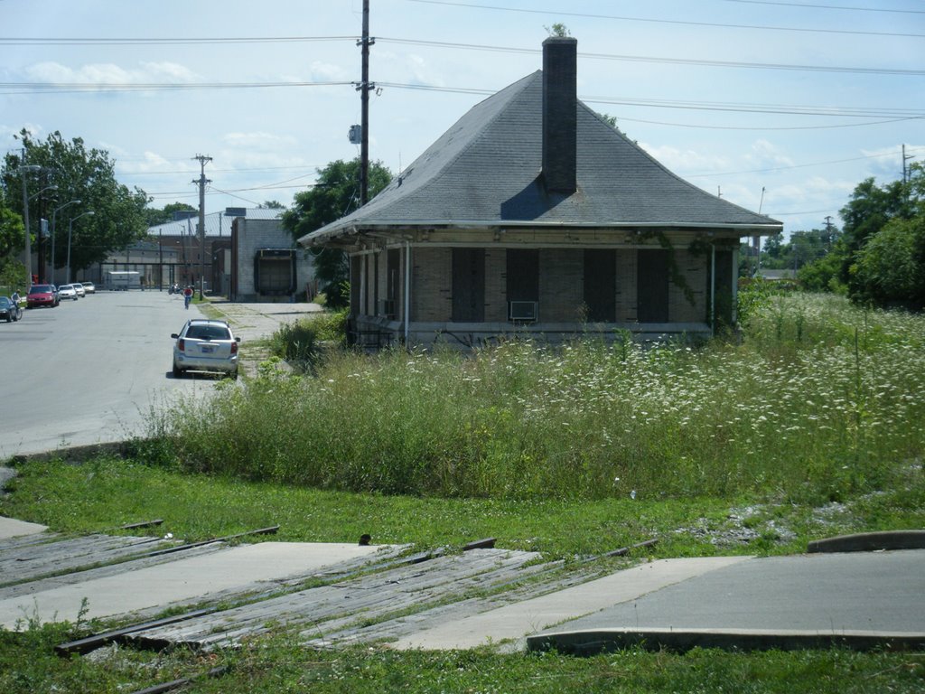 An abandoned rail depot in Richmond, Indiana