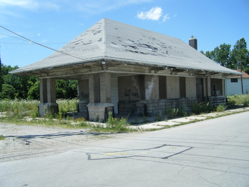 An abandoned rail depot