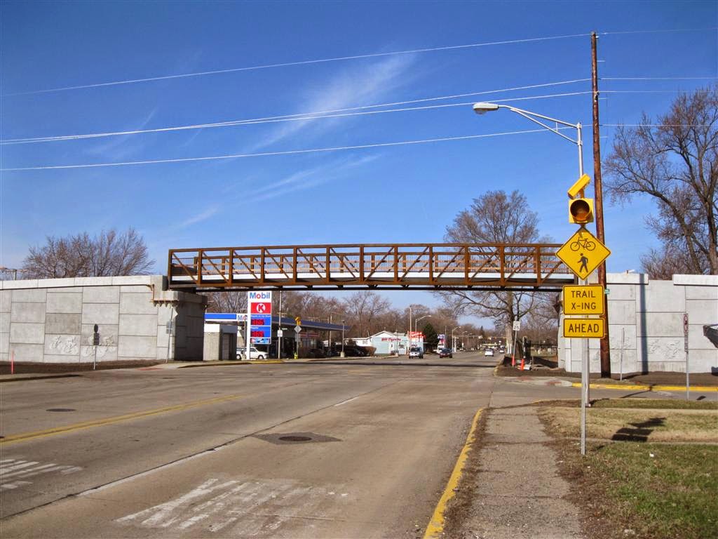 Monon Trail Bridge April 2014 165th Street