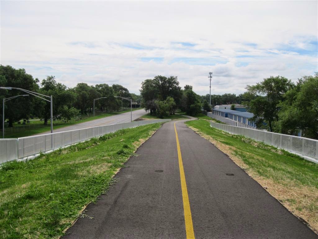 South approach to 167th and Columbia Bridge Erie Lackawanna Trail Hammond, Indiana