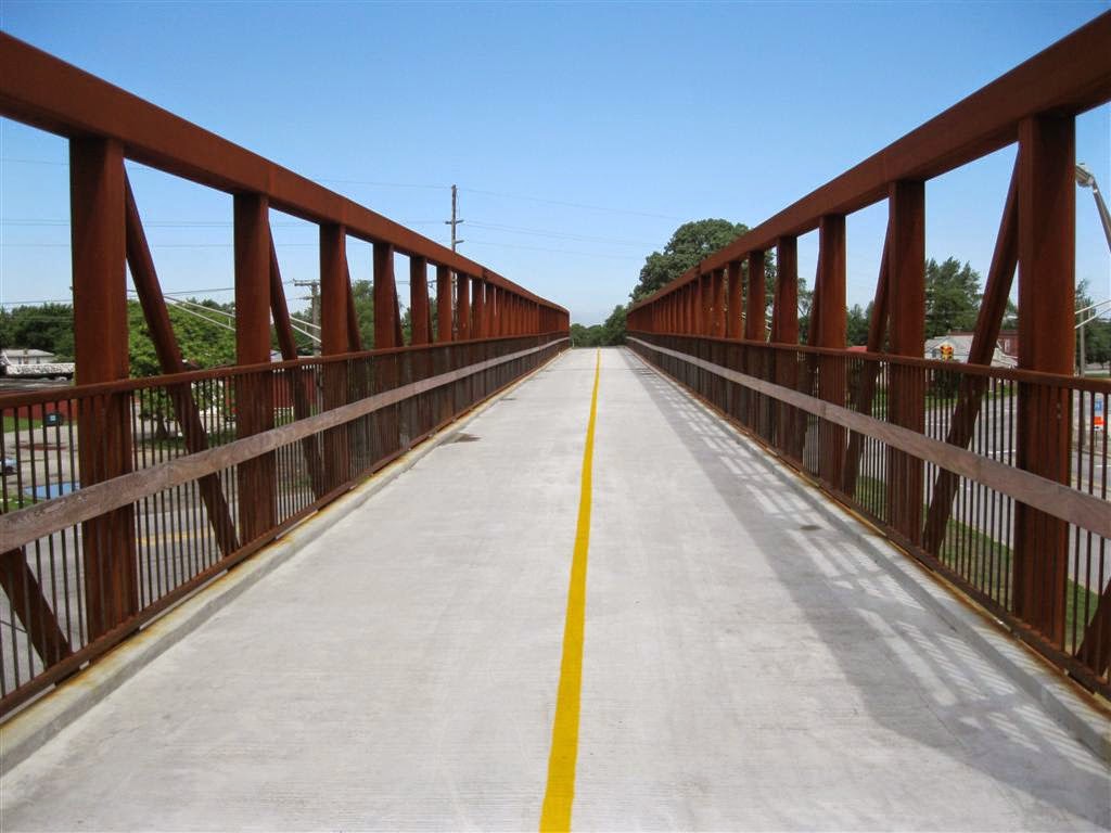 167th and Columbia Bridge Erie Lackawanna Trail Hammond, Indiana