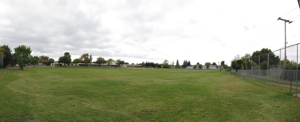 Baseball and soccer field at Thomas Edison Elementary School.
