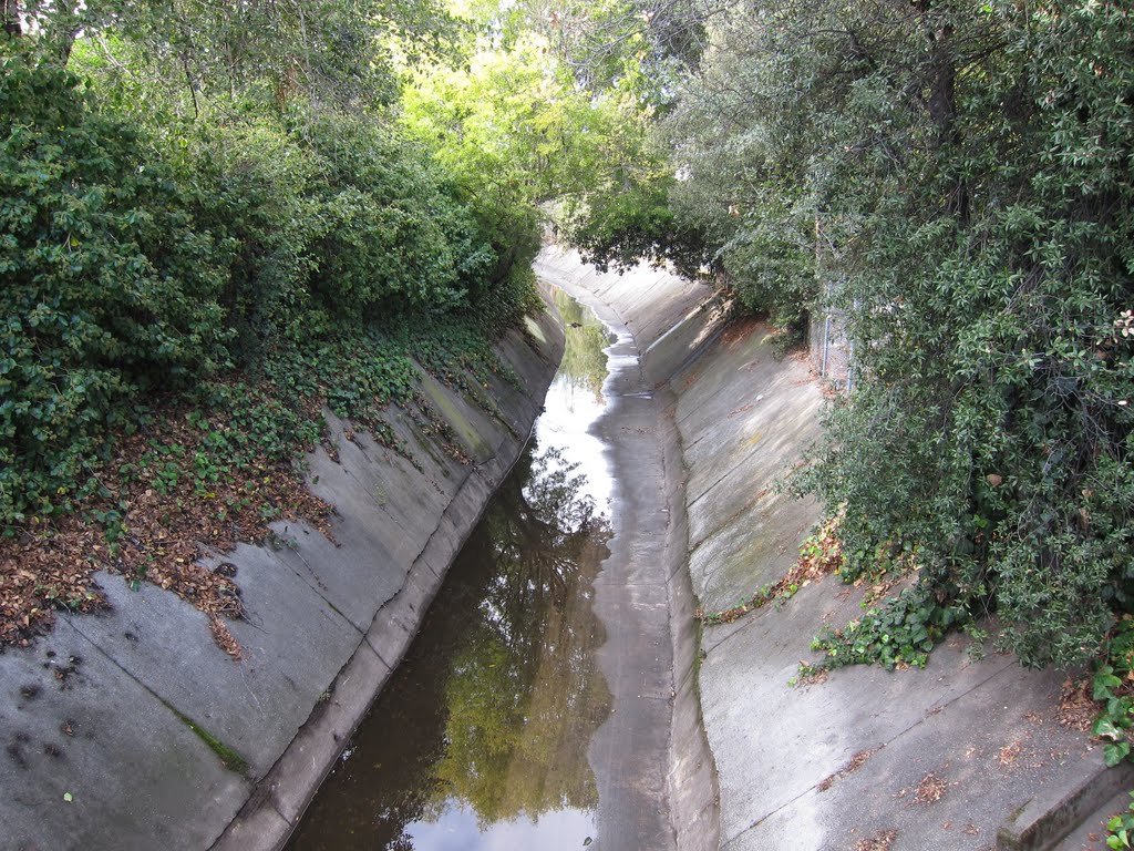 Strong Ranch Slough at Watt Ave (looking northwest).