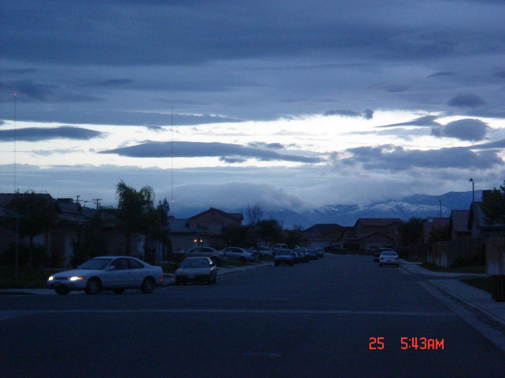 atardecer frioen bakersfield calif.