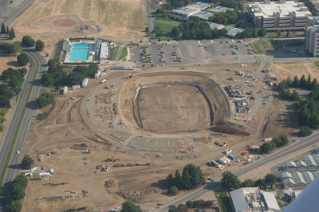 Starting construction of the new UC Davis Football Stadium