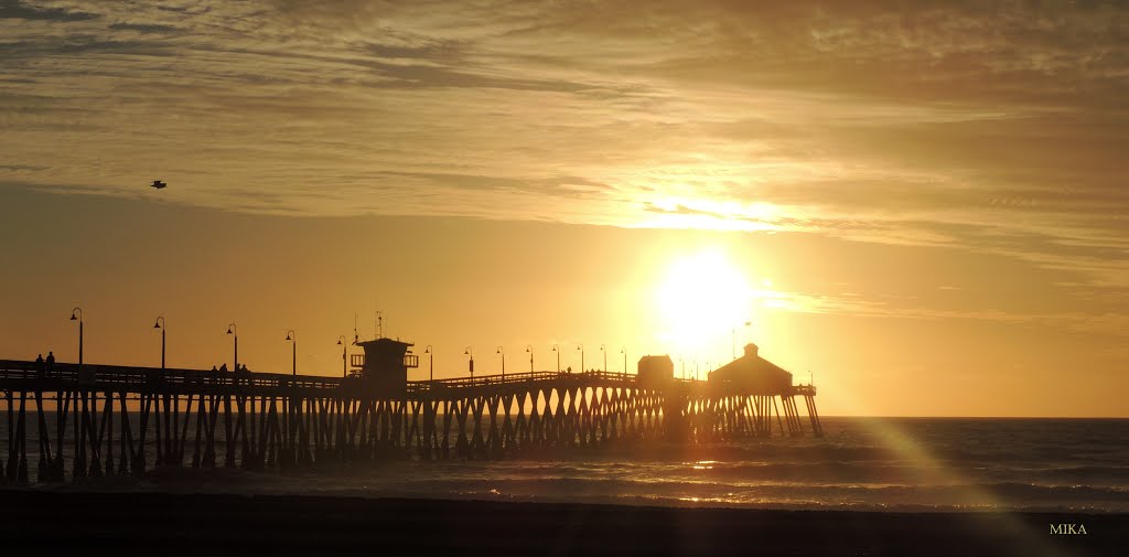 "Beautiful golden light" Spectacular Imperial Beach Pier.... by Mika