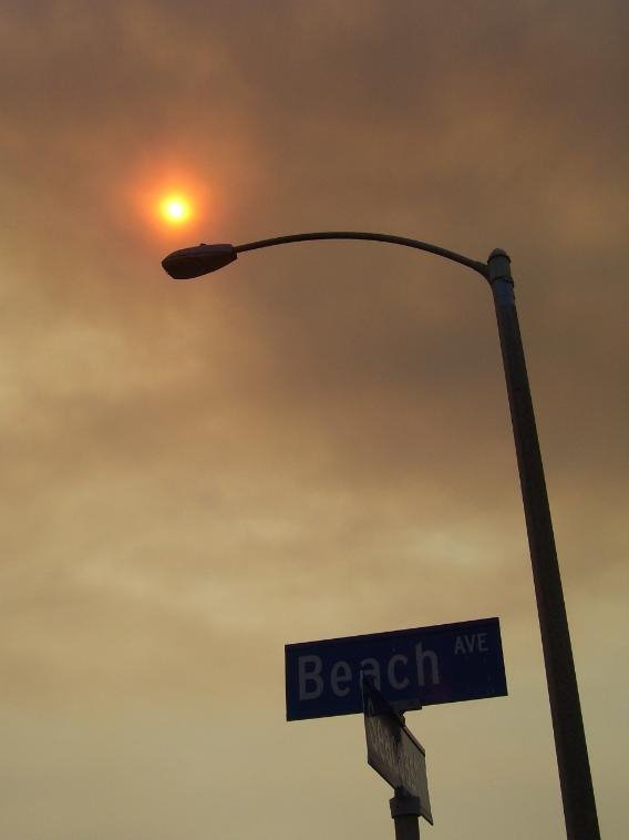 Harris Fire smoke
