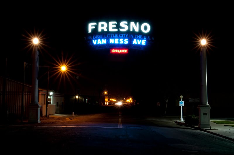 FRESNO, "The Best Little City in the U.S.A." Van Ness Ave Entrance, 4/2011
